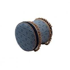 Leona Navy and White Vanity Stool by Jennifer Taylor -Jennifer Taylor Home Store navy and white jennifer taylor ottomans 2360 818859 c3 1000