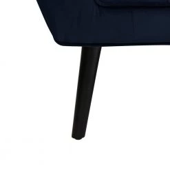 Omundson 3-Piece Navy Blue Velvet Mid Century Modern Sofa, Loveseat and Chair Set by Handy Living -Jennifer Taylor Home Store navy blue handy living living room sets a162630 76 1000