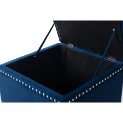 Natalia Navy Blue Storage Ottoman by Jennifer Taylor -Jennifer Taylor Home Store navy blue jennifer taylor ottomans 2361 859 44 1000