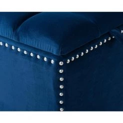 Natalia Navy Blue Storage Ottoman by Jennifer Taylor -Jennifer Taylor Home Store navy blue jennifer taylor ottomans 2361 859 76 1000