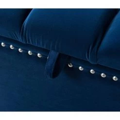 Natalia Navy Blue Storage Ottoman by Jennifer Taylor -Jennifer Taylor Home Store navy blue jennifer taylor ottomans 2361 859 fa 1000