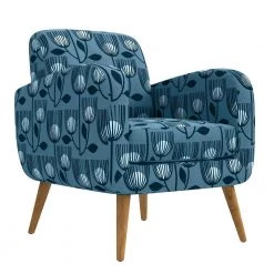 Kingston Blue Modern Tulip Print Mid Century Modern Arm Chair by Handy Living 18 Kingston Blue Modern Tulip Print Mid Century Modern Arm Chair by Handy Living -Jennifer Taylor Home Store navy blue modern tulip print handy living accent chairs 340cb brg55 255 4f 1000