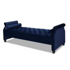 Eliza Navy Blue Bench by Jennifer Taylor 13 Eliza Navy Blue Bench by Jennifer Taylor -Jennifer Taylor Home Store navy blue velvet jennifer taylor chaise lounges 65001 859 a0 1000