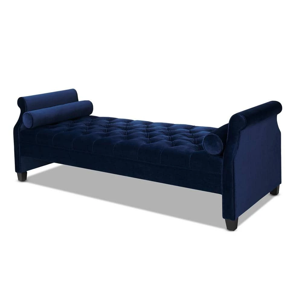 Eliza Navy Blue Bench by Jennifer Taylor 4 Eliza Navy Blue Bench by Jennifer Taylor - Image 4