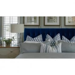Maya Navy Blue King Headboard by Jennifer Taylor -Jennifer Taylor Home Store navy blue velvet jennifer taylor headboards 5003 859 4 31 1000