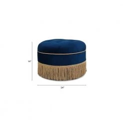 Yolanda Navy Blue Velvet Round Accent Ottoman with Gold Trim by Jennifer Taylor 14 Yolanda Navy Blue Velvet Round Accent Ottoman with Gold Trim by Jennifer Taylor -Jennifer Taylor Home Store navy blue velvet jennifer taylor ottomans 2345 859 d4 1000