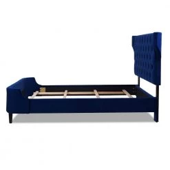 Robyn Navy Blue Velvet Queen Tufted Curved Back Headboard Panel Bed Set by Jennifer Taylor 12 Robyn Navy Blue Velvet Queen Tufted Curved Back Headboard Panel Bed Set by Jennifer Taylor -Jennifer Taylor Home Store navy blue velvet jennifer taylor panel beds 50380 3 859 2 a0 1000