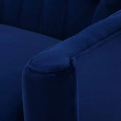 Stewart 87.5 in. Navy Blue Velvet 3-Seater Curved Camelback Sofa with Round Arms by Jennifer Taylor 17 Stewart 87.5 in. Navy Blue Velvet 3-Seater Curved Camelback Sofa with Round Arms by Jennifer Taylor -Jennifer Taylor Home Store navy blue velvet jennifer taylor sofas couches 63780 3 859 1f 1000
