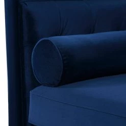 Jack 118 in. Modern Tuxedo Tufted Navy Blue Velvet Long Modular Sofa by Jennifer Taylor -Jennifer Taylor Home Store navy blue velvet jennifer taylor sofas couches 8403 4 859 76 1000