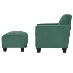Nichol Turquoise Blue Velvet-like Fabric Arm Chair and Ottoman Set by Handy Living 14 Nichol Turquoise Blue Velvet-like Fabric Arm Chair and Ottoman Set by Handy Living -Jennifer Taylor Home Store nichol turquoise blue velvet like handy living accent chairs a193009 40 1000