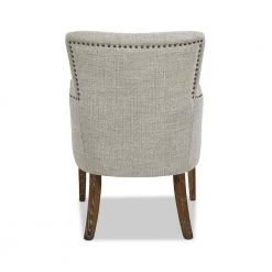 Ezra Upholstered Accent Arm Chair, Oatmeal Gray Chenille by Jennifer Taylor -Jennifer Taylor Home Store oatmeal gray chenille jennifer taylor accent chairs 60350 mcb 1d 1000