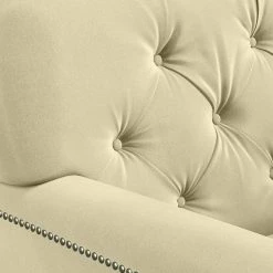 Carlisano Oatmeal Velvet Diamond Button-Tufted Arm Chair with Nailhead Trim by Handy Living -Jennifer Taylor Home Store oatmeal velvet handy living accent chairs a183963 1f 1000