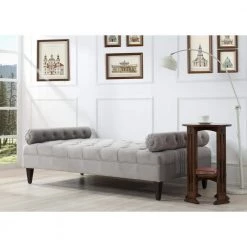 Robert Opal Grey Tufted Daybed by Jennifer Taylor -Jennifer Taylor Home Store opal gray jennifer taylor daybeds 65030 865 31 1000