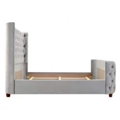 Brooklyn Tufted Opal Grey King Headboard Bed by Jennifer Taylor 19 Brooklyn Tufted Opal Grey King Headboard Bed by Jennifer Taylor -Jennifer Taylor Home Store opal gray velvet jennifer taylor panel beds 2559 865 4 44 1000