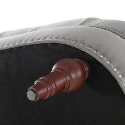 La Rosa 40 in. Opal Grey Velvet 2-Seater Chesterfield Loveseat with Nailheads by Jennifer Taylor -Jennifer Taylor Home Store opal grey jennifer taylor loveseats 2525 2 865 1f 1000