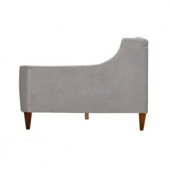 Lucy 84 in. Opal Gray Velvet 2-Seater Twin Sleeper Sofa Bed with Tapered Legs by Jennifer Taylor -Jennifer Taylor Home Store opal grey jennifer taylor sofa beds 65000 865 44 1000