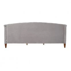 Lucy 84 in. Opal Gray Velvet 2-Seater Twin Sleeper Sofa Bed with Tapered Legs by Jennifer Taylor -Jennifer Taylor Home Store opal grey jennifer taylor sofa beds 65000 865 76 1000