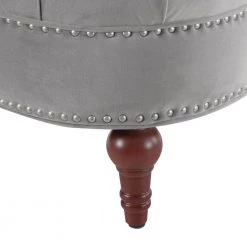 La Rosa Opal Grey Victorian Tufted Accent Chair by Jennifer Taylor -Jennifer Taylor Home Store opal grey velvet jennifer taylor accent chairs 2525 1 865 1f 1000