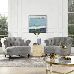 Jennifer Taylor Home Store -Jennifer Taylor Home Store opal grey velvet jennifer taylor accent chairs 2525 1 865 e1 1000