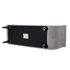 Alma Opal Grey Tufted Entryway Bench by Jennifer Taylor -Jennifer Taylor Home Store opal grey velvet jennifer taylor bedroom benches 85170 865 4f 1000