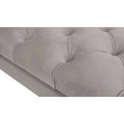 Alma Opal Grey Tufted Entryway Bench by Jennifer Taylor -Jennifer Taylor Home Store opal grey velvet jennifer taylor bedroom benches 85170 865 fa 1000