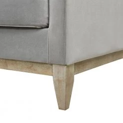 Knox 84 in. Velvet Modern Farmhouse Sofa, Opal Grey by Jennifer Taylor -Jennifer Taylor Home Store opal grey velvet jennifer taylor sofas couches 64110 3 865 66 1000