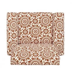 Jean Orange and Cream Medallion Arm Chair by Handy Living 15 Jean Orange and Cream Medallion Arm Chair by Handy Living -Jennifer Taylor Home Store orange cream medallion handy living accent chairs b340c psu30 100 a0 1000