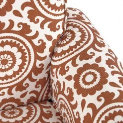 Jean Orange and Cream Medallion Arm Chair by Handy Living 21 Jean Orange and Cream Medallion Arm Chair by Handy Living -Jennifer Taylor Home Store orange cream medallion handy living accent chairs b340c psu30 100 fa 1000