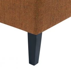 Reames 45 in. Orange Tweed Button Tufted Button Polyester 2-Seater Armless Settee with Tapered Wood Legs by Handy Living -Jennifer Taylor Home Store orange tweed handy living loveseats a138444 fa 1000