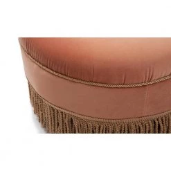 Yolanda Orange Ottoman by Jennifer Taylor -Jennifer Taylor Home Store peach orange velvet jennifer taylor ottomans 2345 930 4f 1000