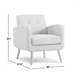 Werner Peacock Blue Lace Tufted Mid Century Modern Arm Chair by Handy Living -Jennifer Taylor Home Store peacock blue handy living accent chairs a174169 1f 1000