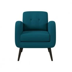 Werner Peacock Blue Lace Tufted Mid Century Modern Arm Chair by Handy Living -Jennifer Taylor Home Store peacock blue handy living accent chairs a174169 c3 1000