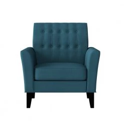 Walden Peacock Blue Linen Button-Tufted Modern Arm Chair by Handy Living 11 Walden Peacock Blue Linen Button-Tufted Modern Arm Chair by Handy Living -Jennifer Taylor Home Store peacock blue linen handy living accent chairs a185073 c3 1000