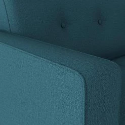 Montana 75.3 in. Peacock Blue Linen Fabric 3-Seater Lawson Sofa with Removable Cushions by Handy Living -Jennifer Taylor Home Store peacock blue linen handy living sofas couches a152884 1f 1000