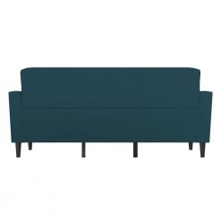 Montana 75.3 in. Peacock Blue Linen Fabric 3-Seater Lawson Sofa with Removable Cushions by Handy Living -Jennifer Taylor Home Store peacock blue linen handy living sofas couches a152884 66 1000