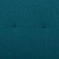 Werner 65.5 in. Peacock Blue Linen-Like Fabric with Natural Legs 2-Seat Mid Century Modern Sofa by Handy Living -Jennifer Taylor Home Store peacock blue linen like fabric with natural legs handy living sofas couches a177450 76 1000