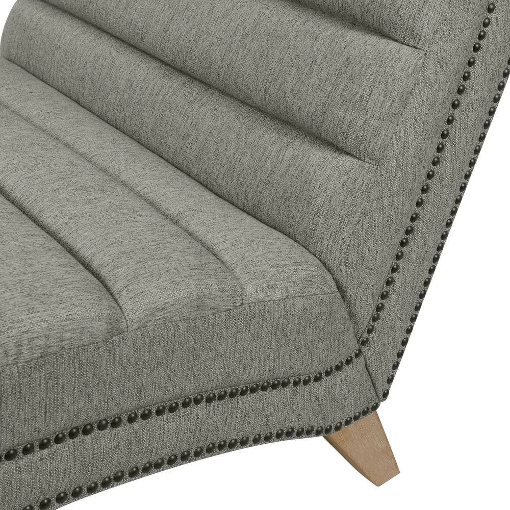 Ministrale Chaise Performance Gray Fabric Lounge Chair by Handy Living 9 Ministrale Chaise Performance Gray Fabric Lounge Chair by Handy Living - Image 9