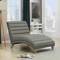Ministrale Chaise Performance Gray Fabric Lounge Chair by Handy Living 25 Ministrale Chaise Performance Gray Fabric Lounge Chair by Handy Living -Jennifer Taylor Home Store performance gray fabric handy living chaise lounges 340cl hvn16 584 31 1000