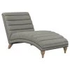 Ministrale Chaise Performance Gray Fabric Lounge Chair by Handy Living