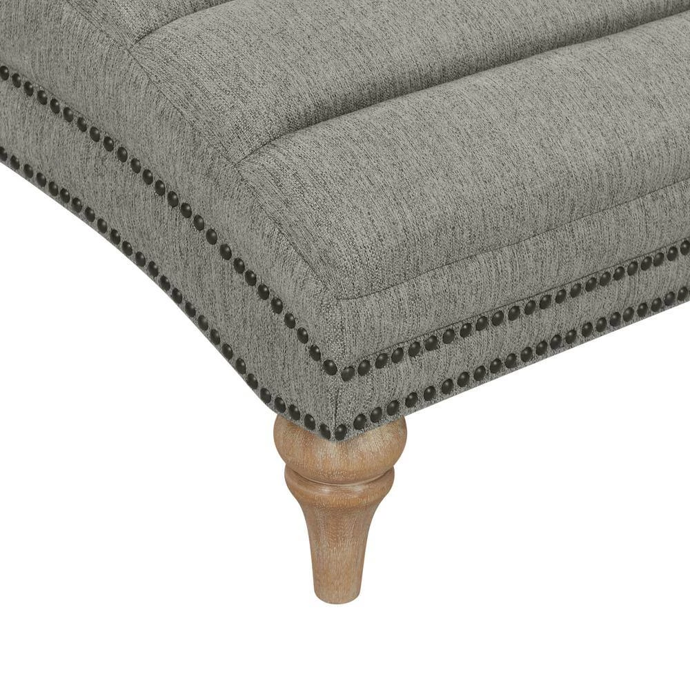 Ministrale Chaise Performance Gray Fabric Lounge Chair by Handy Living 11 Ministrale Chaise Performance Gray Fabric Lounge Chair by Handy Living - Image 11