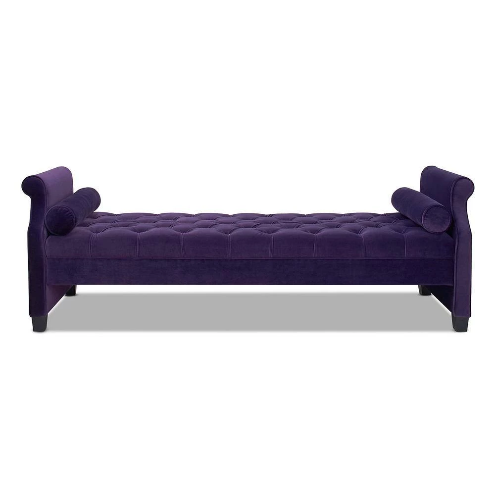 Eliza Purple Bench by Jennifer Taylor 3 Eliza Purple Bench by Jennifer Taylor - Image 3
