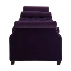 Eliza Purple Bench by Jennifer Taylor 20 Eliza Purple Bench by Jennifer Taylor -Jennifer Taylor Home Store purple velvet jennifer taylor chaise lounges 65001 864 4f 1000