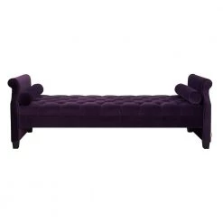 Eliza Purple Bench by Jennifer Taylor 19 Eliza Purple Bench by Jennifer Taylor -Jennifer Taylor Home Store purple velvet jennifer taylor chaise lounges 65001 864 c3 1000