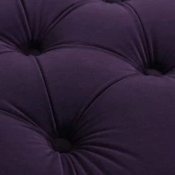 Dawn Purple Tufted Round Ottoman by Jennifer Taylor -Jennifer Taylor Home Store purple velvet jennifer taylor ottomans 84190 864 66 1000