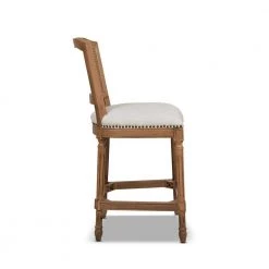 Triomphe Rattan Wicker High Back Armless Counter Bar Stool, White Pepper Stain Resistant High Performance Polyester by Jennifer Taylor 13 Triomphe Rattan Wicker High Back Armless Counter Bar Stool, White Pepper Stain Resistant High Performance Polyester by Jennifer Taylor -Jennifer Taylor Home Store rattan wicker white pepper jennifer taylor bar stools 81220 ppw a0 1000