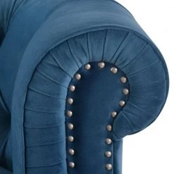 La Rosa 85 in. Satin Teal Velvet 3-Seater Chesterfield Sofa with Nailheads by Jennifer Taylor 17 La Rosa 85 in. Satin Teal Velvet 3-Seater Chesterfield Sofa with Nailheads by Jennifer Taylor -Jennifer Taylor Home Store satin teal velvet jennifer taylor sofas couches 2525 3 867 1f 1000