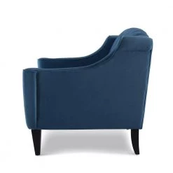 Ken 74 in. Satin Teal Velvet 3-Seater Modern Glam Sofa by Jennifer Taylor -Jennifer Taylor Home Store satin teal velvet jennifer taylor sofas couches 63001 3 867 4f 1000