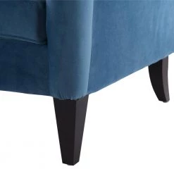 Ken 74 in. Satin Teal Velvet 3-Seater Modern Glam Sofa by Jennifer Taylor -Jennifer Taylor Home Store satin teal velvet jennifer taylor sofas couches 63001 3 867 76 1000