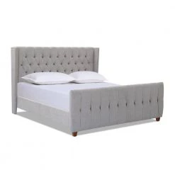 David Silver Grey King Upholstered Bed by Jennifer Taylor -Jennifer Taylor Home Store silver grey chenille jennifer taylor panel beds 52030 4 857 2 66 1000