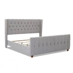 David Silver Grey King Upholstered Bed by Jennifer Taylor -Jennifer Taylor Home Store silver grey chenille jennifer taylor panel beds 52030 4 857 2 a0 1000